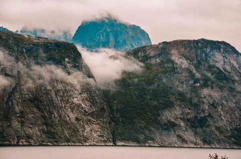 View from Mountain in Norway Stock Photos