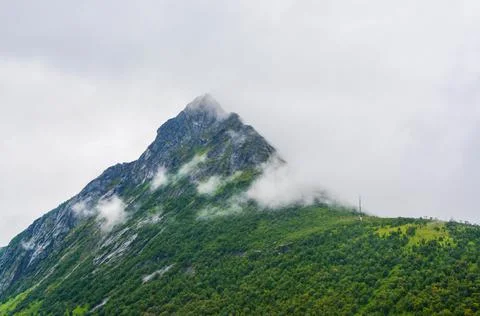 View from Mountain in Norway Stock Photos