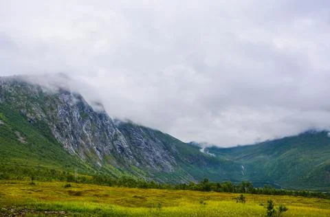 View from Mountain in Norway Stock Photos
