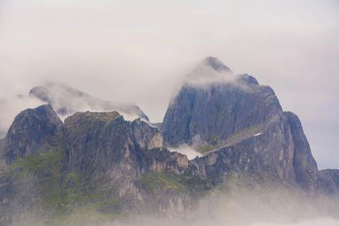 View from Mountain in Norway Stock Photos