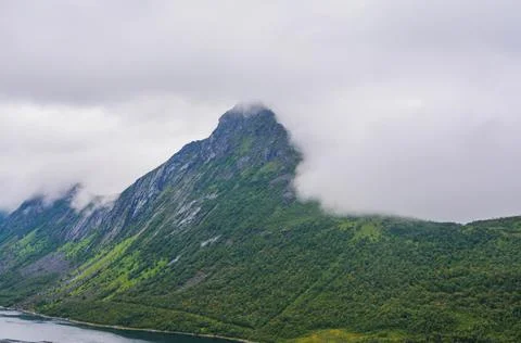 View from Mountain in Norway Stock Photos