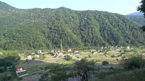 A  view from a mountain over Ilisu Stockbeeldmateriaal 66566221