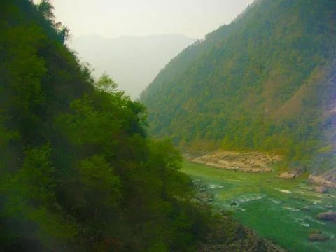 A view of mountain panorama Stock Photos