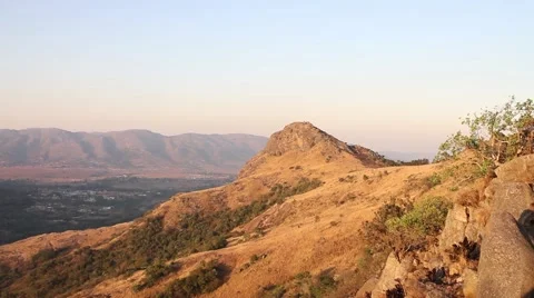 View from a mountain peak Video stock 51764481