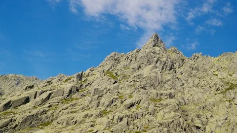View of the mountain peak. Zoom in Stock Footage 111267990