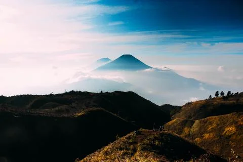 View on the mountain Stock Photos