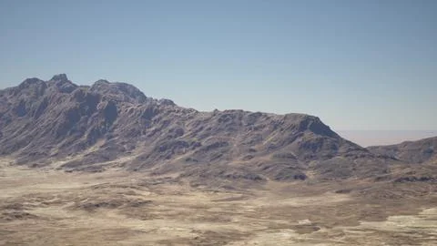 A view of a mountain range from an airplane Stock Illustration