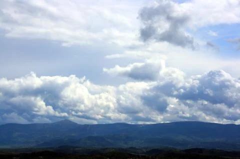 View on mountain range Stock Photos