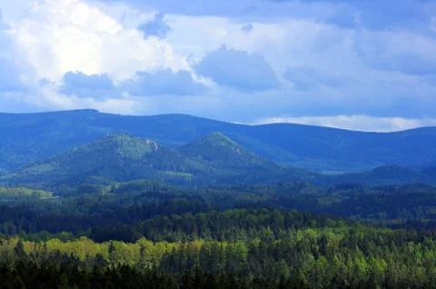 View on mountain range Stock Photos