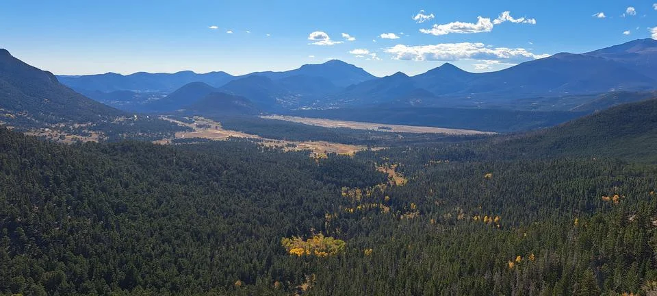 View of a mountain range Stock Photos