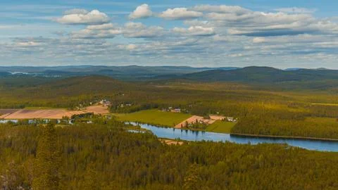 View from a mountain top Foto stock