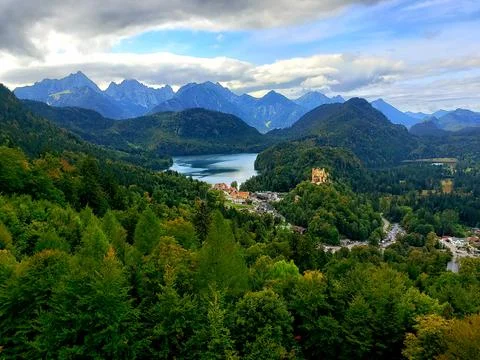 View from mountain top Stock Photos