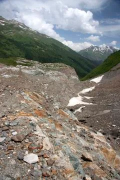View of the mountain valley 写真素材