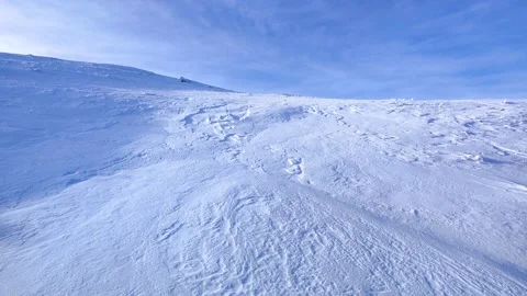 View of the mountain on a very windy sunny day. Stock Footage 230674516