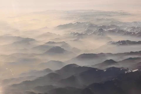 View to mountains of the alps Stock Photos