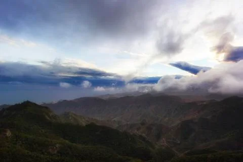 View on mountains of Anaga Stock Photos