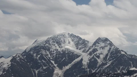 View on mountains and blue sky above clouds Stock Footage 301298980