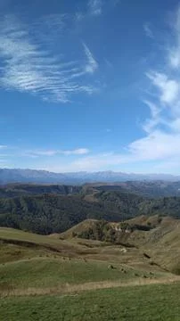 View of mountains and clouds Foto stock