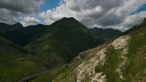 View of the Mountains in Canada Stock Footage 266279213