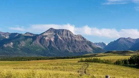 View to the mountains in canada Stock Photos