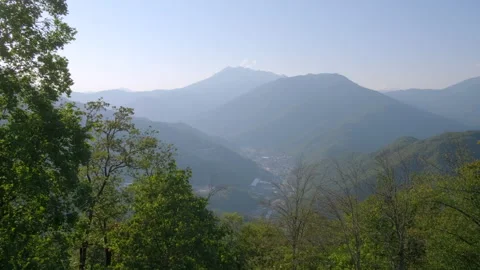 View on mountains with canyon Stock Footage 144329440