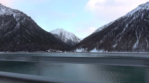 View of mountains by car 4k Vidéo 83937931