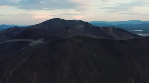 View of the mountains at dusk Stock Footage 167169348