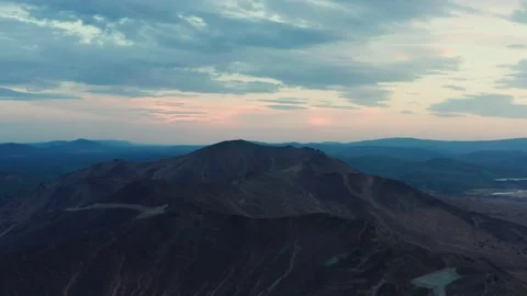 View of the mountains at dusk Stock Footage 167169812