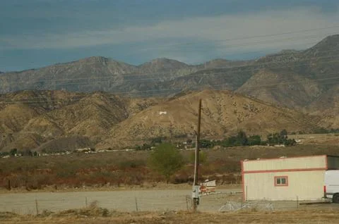 View of mountains in Joshua Tree 写真素材