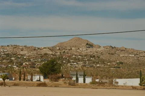 View of mountains in Joshua Tree 写真素材