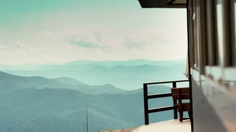 View of mountains in mountain landscape Stock Footage 278023017