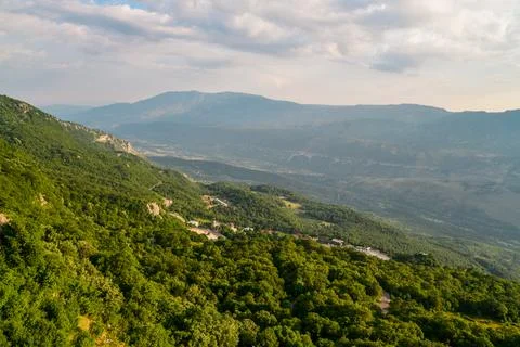 View on mountains from Ostrog monastery Stock Photos