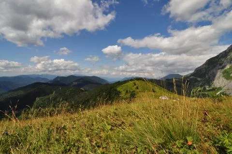 View of mountains	 Foto stock