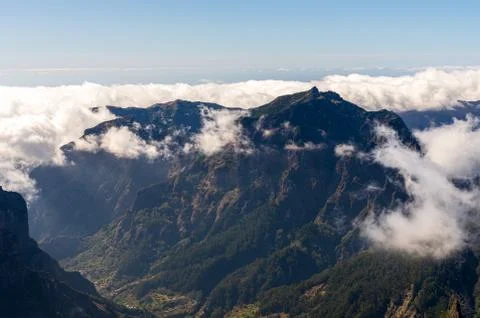 The view to the mountains Stock Photos