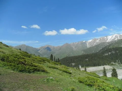 View of the mountains  Stock Photos