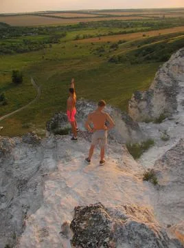 View from the mountains Stock Photos