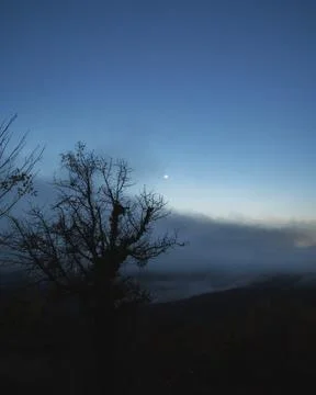 The view of the mountains 库存照片