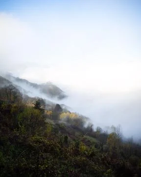 The view of the mountains Stock Photos