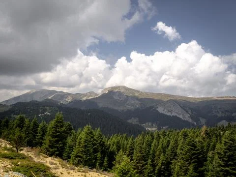 View of the mountains Stock Photos