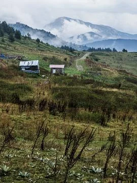 View of the mountains Stock Photos