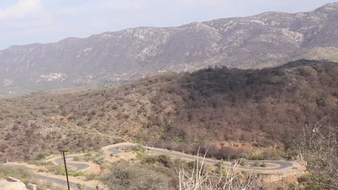View of mountains road with traffic. Stock Footage 170239231