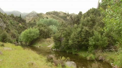 View of mountains in Spey creek ranch Stock Footage 55337604