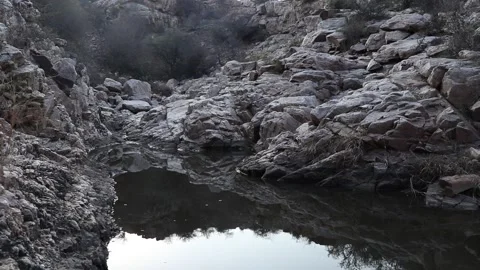 View of mountains with still water. Stock Footage 170239106