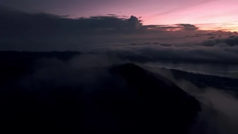 View of mountains at sunset Stock-Footage 309800391