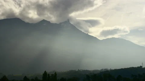 View of mountains in Switzerland Stock Footage 63029213