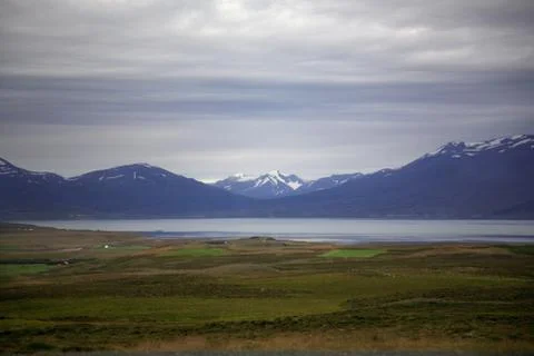 View of the mountians Foto stock
