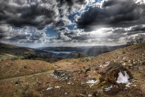 View from moutain Stock Photos