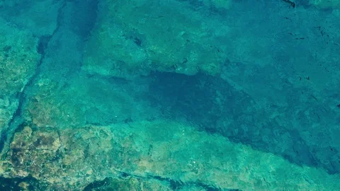 View of the movement of water from above. Stock Footage 105082369