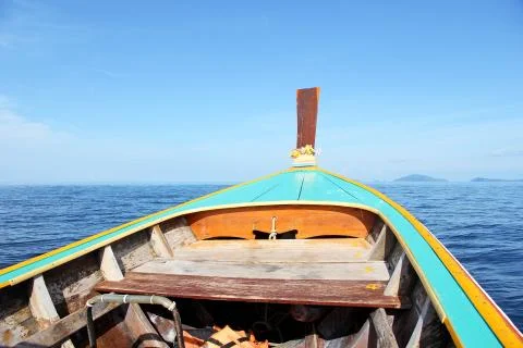 View from a moving boat Stock Photos