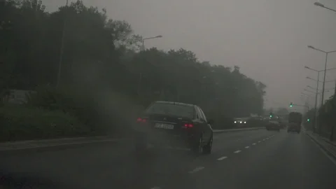 View from the moving car Stock Footage 71770064